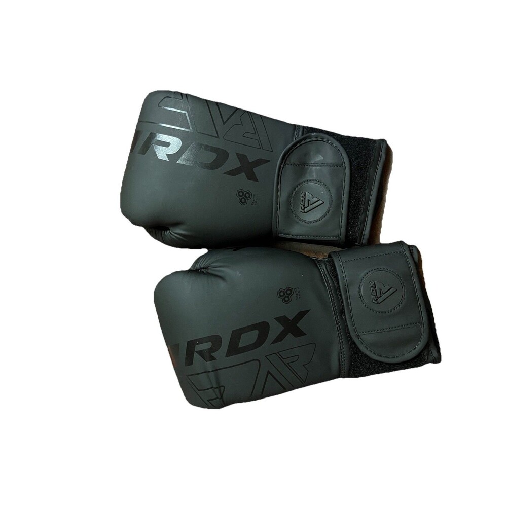 🔥 RDX F6 KARA Boxing Gloves Black 12oz EUC! 🔥